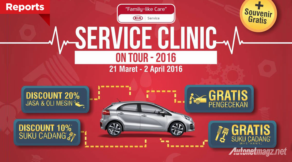 Berita, KIA Service Clinic Indonesia: KIA Service Clinic on Tour 2016 Hadir Lagi, Mari Rawat Mobilmu!