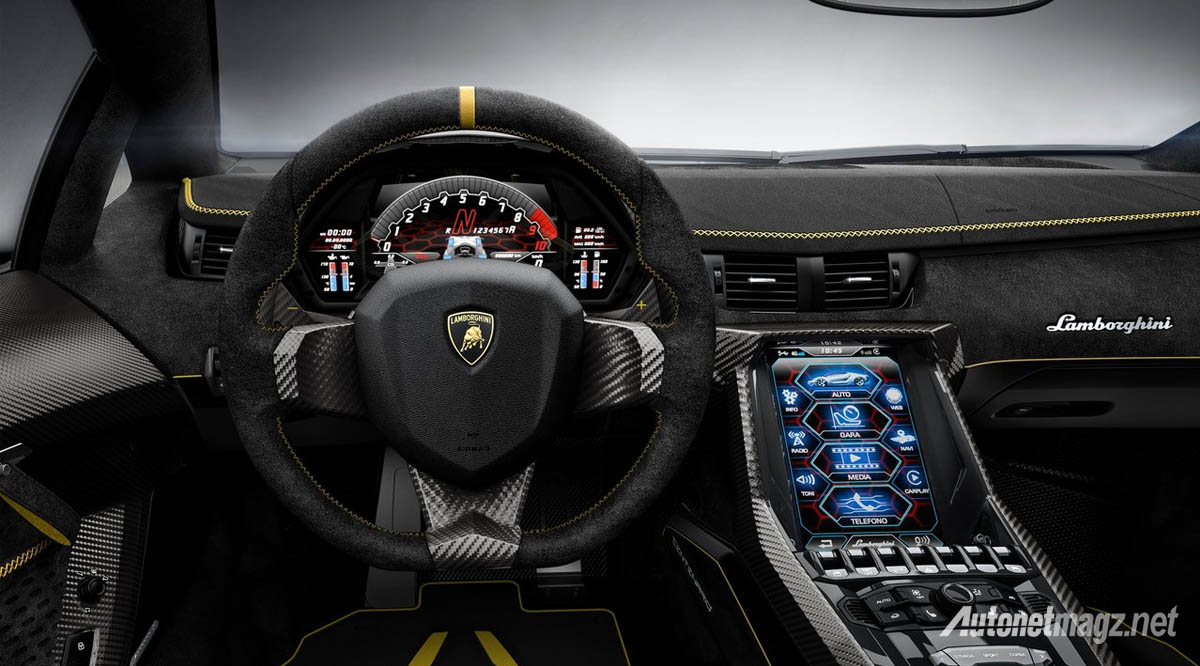 Berita, lamborghini centenario LP770-4 interior: Lamborghini Centenario, Kado Ulang Tahun Paling Kontroversial dan Eksklusif!