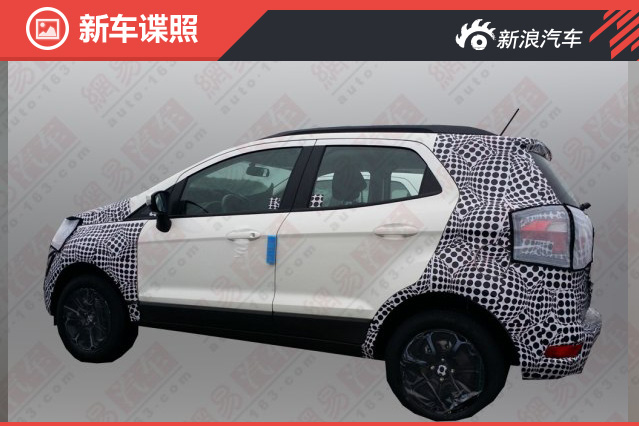 Berita, ford ecosport facelift china side: Ford Ecosport Facelift Lagi di China, Kali Ini Interior Berubah!