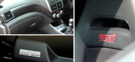 Kabin interior belakang Subaru WRX sedan