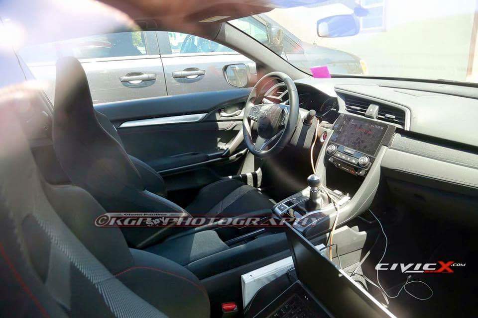 Honda, honda civic si 2017 prototype interior: Prototipe Honda Civic SI Berkeliaran, Pakai Transmisi Manual