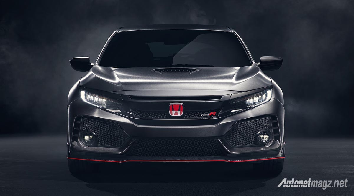Honda, 2018-honda-civic-type-r-prototype-front: Inilah Tampilan Honda Civic Type R Prototype!
