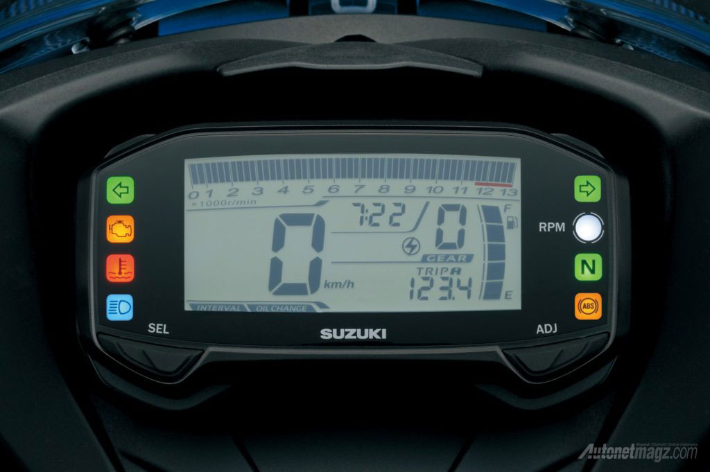 Suzuki, speedometer-lcd-suzuki-gsx-r-125: Suzuki GSX-R125 Diungkap di Intermot 2016, Fiturnya Melimpah!
