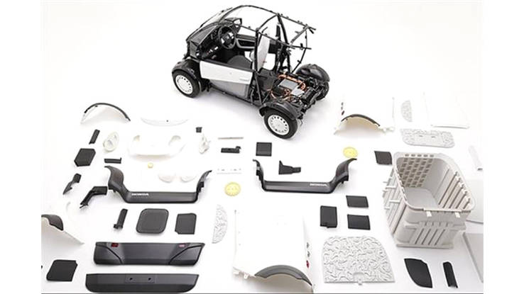 Honda, komponen-mobil-3d-printed-kabuku-dan-honda: Honda dan Kabuku Buat Mobil Bersama Memakai Printer 3D