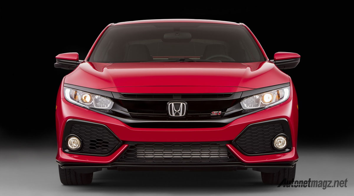 Honda, 2017-honda-civic-si-front: Honda Civic Si 2017 : Preview Civic yang Lebih Sporty