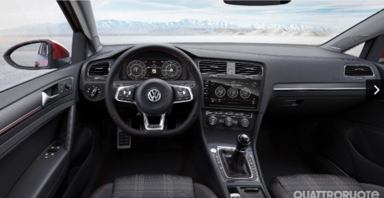 International, vw-golf-gti-mk7-facelift-interior: Foto VW Golf Mk7 Facelift Bocor, Ada Varian Baru?
