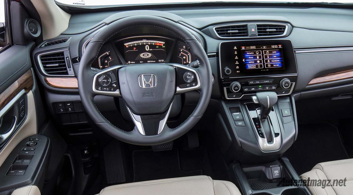 Honda, honda-cr-v-2017-turbo-interior-white: Honda Australia Akan Pasarkan CR-V Turbo Dengan 7-Seater, Indonesia?