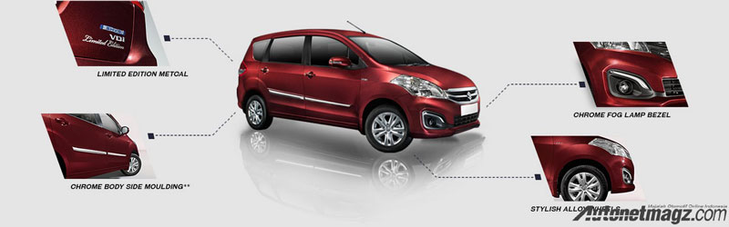 Mobil Baru, Maruti-Ertiga-Limited-Edition-exterior-features: Suzuki Ertiga Limited Edition: Ertiga Paling Mewah!