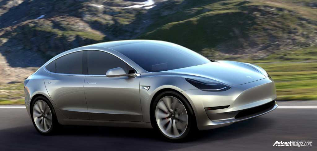 Berita, Tesla-Model_3-2018-front: Tesla Model 3 Hanyalah Pilihan Murah dari Model S?