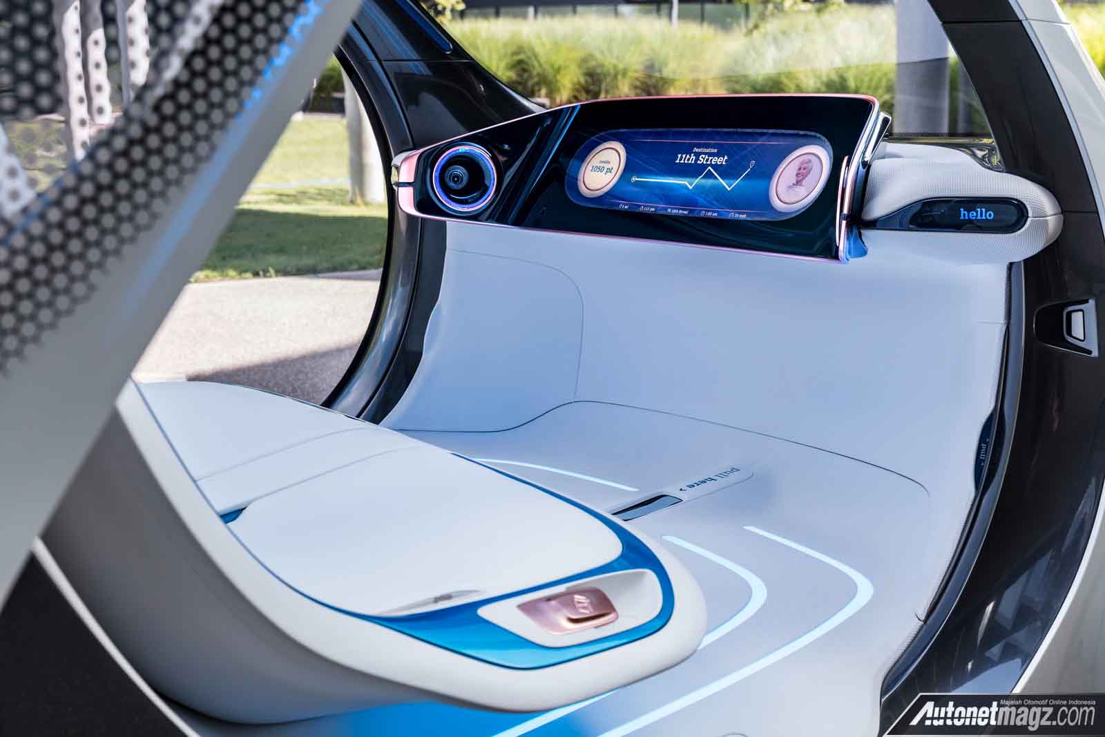 Berita, interior Smart Vision EQ Concept: Smart Vision EQ Concept, Mobil Full Autonomous Two Seater