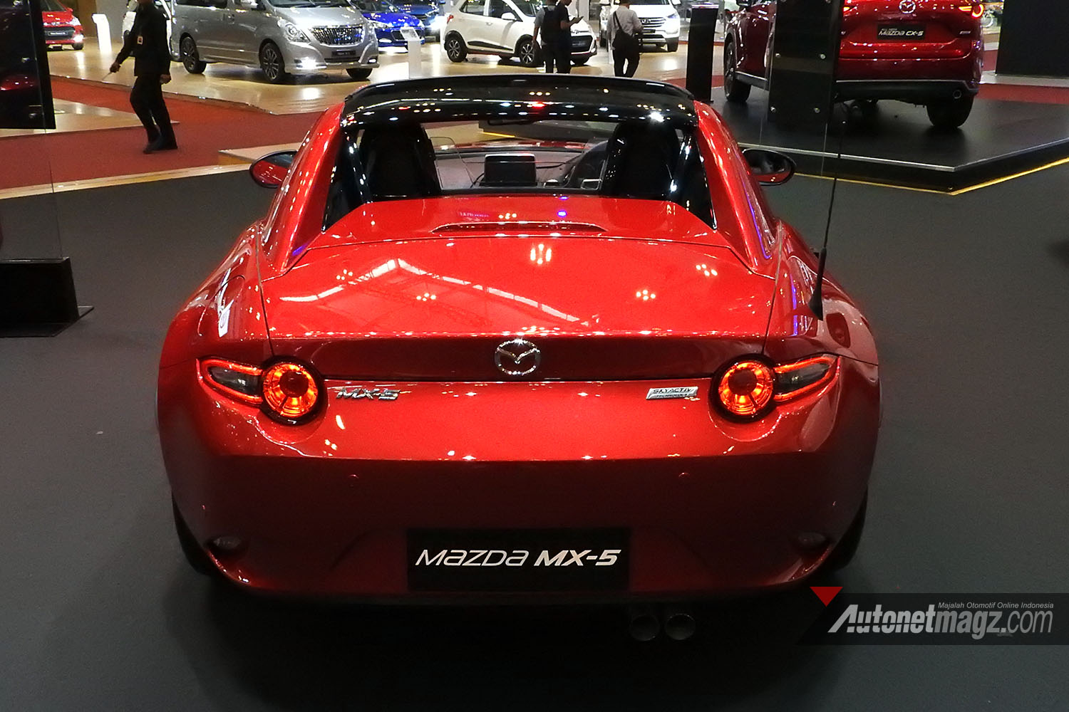 Mazda, mazda mx5 rf miata giias 2017 indonesia rear back view belakang: First Impression Review Mazda MX-5 RF 2017 Indonesia