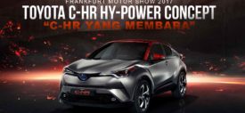 sisi belakang Toyota C-HR Hy-Power Concept