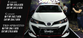 sisi belakang Toyota Yaris Facelift 2018