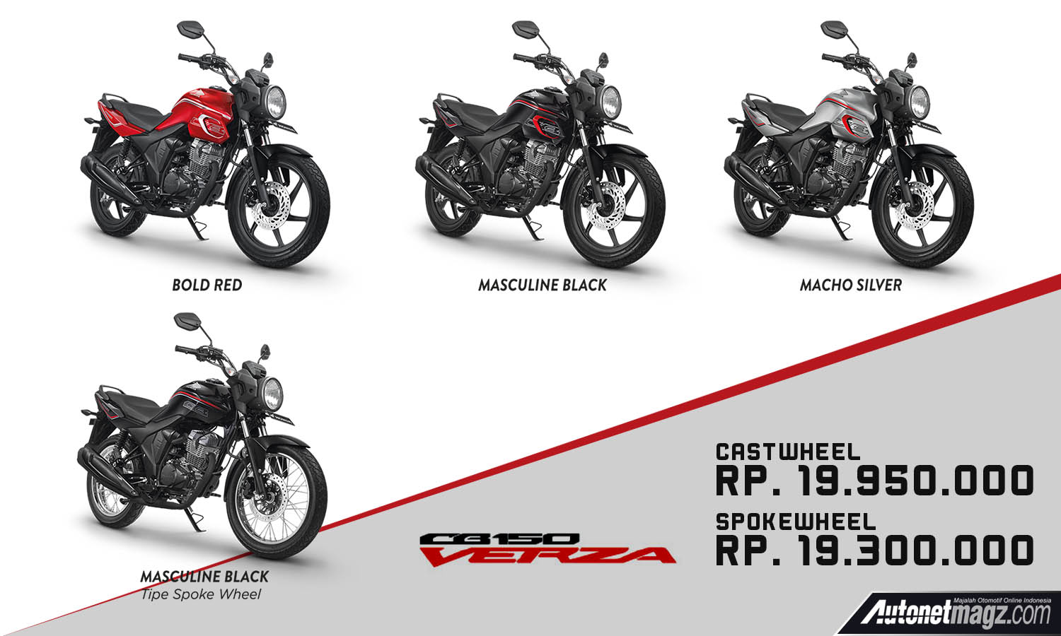 Berita, honda cb150 verza harga: Honda CB150 Verza Diluncurkan, Harganya 19 Jutaan!