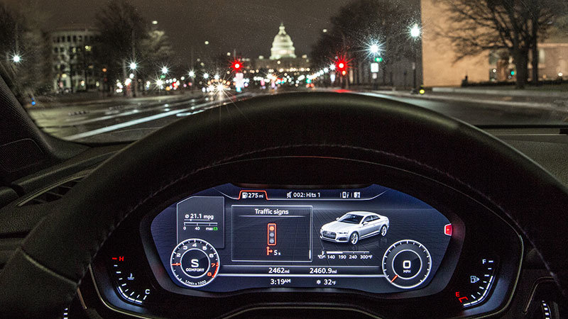 Audi, Audi Traffic Light Information System V2I: Audi Terapkan Traffic Light Information System V2I di Washington D.C.