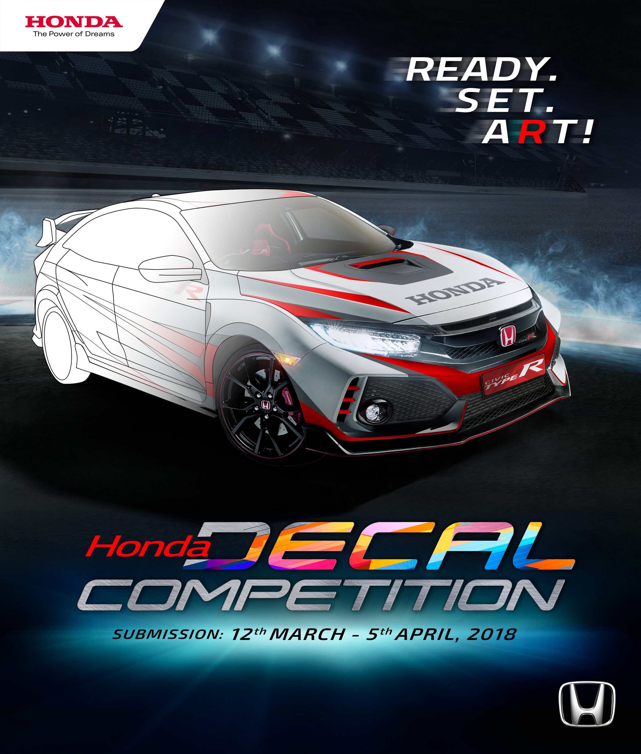 Event, Honda Decal Competition (Honda Civic Type R): Honda Buka Lomba Livery Civic Type R, Desain Pemenang Dibawa ke IIMS 2018