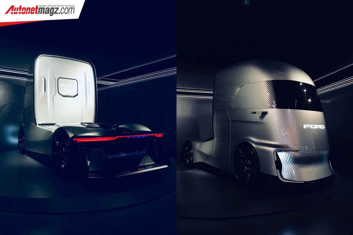 Berita, Ford F-Vision Concept depan dan belakang: Truk Listrik Ford F-Vision :  Terinspirasi Dari Iron Man?