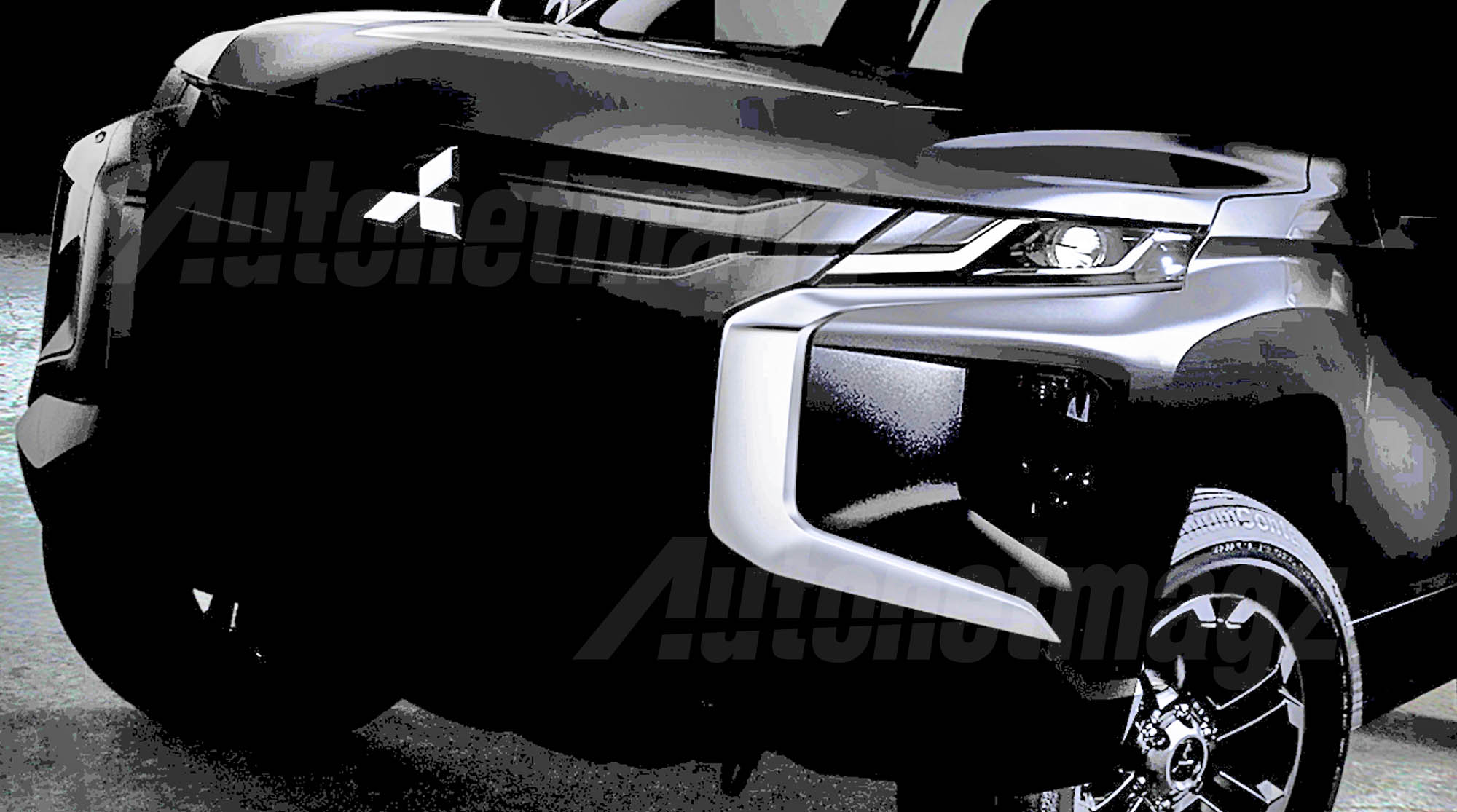 Berita, Teaser Mitsubishi L200 Strada Triton Wajah: Teaser Mitsubishi Triton Facelift Diumbar, Muka Ala Pajero Sport!