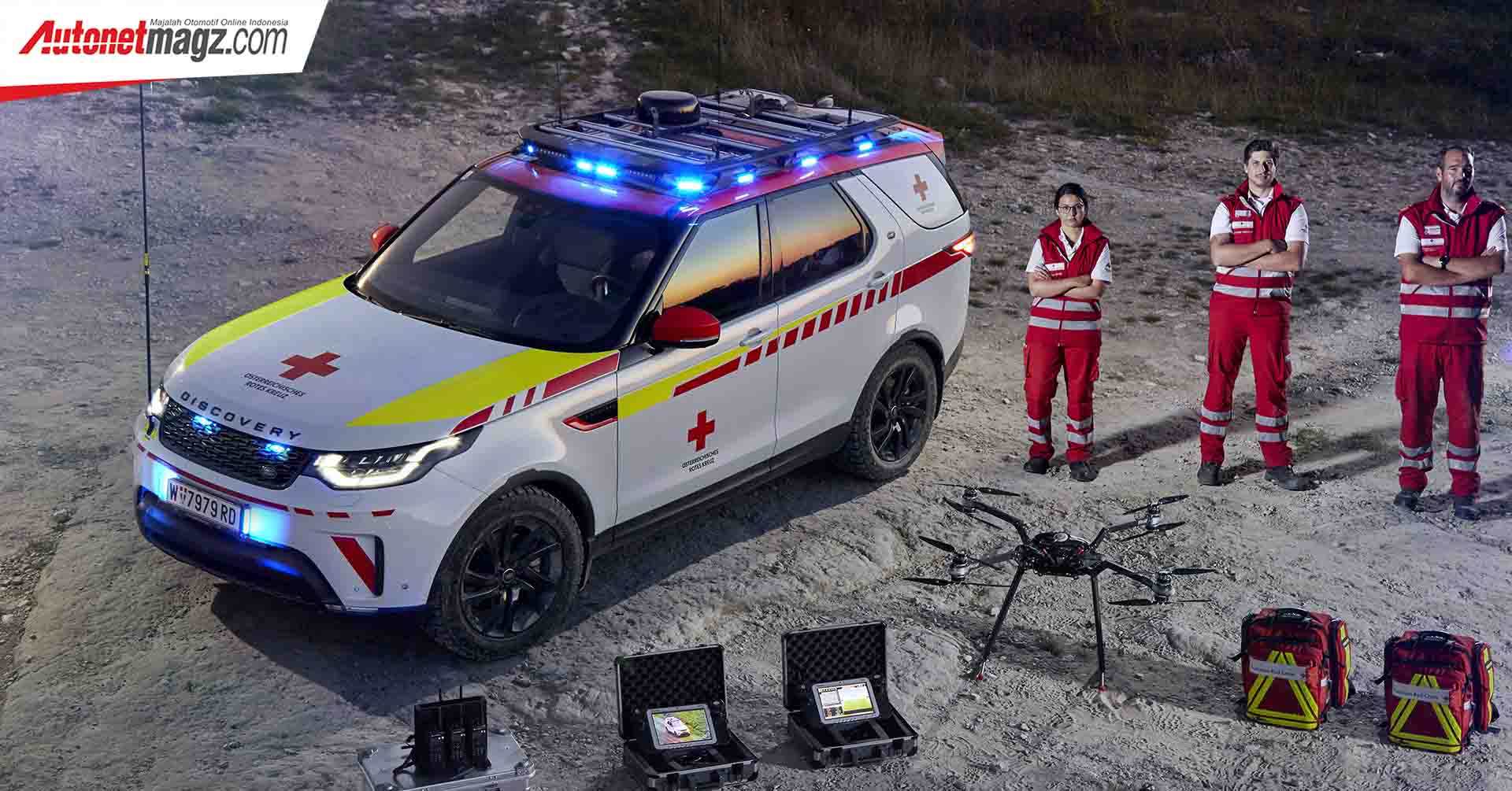 Berita, Petugas di Land Rover Red Cross Discovery: Land Rover Memperkenalkan Discovery Edisi Khusus Palang Merah