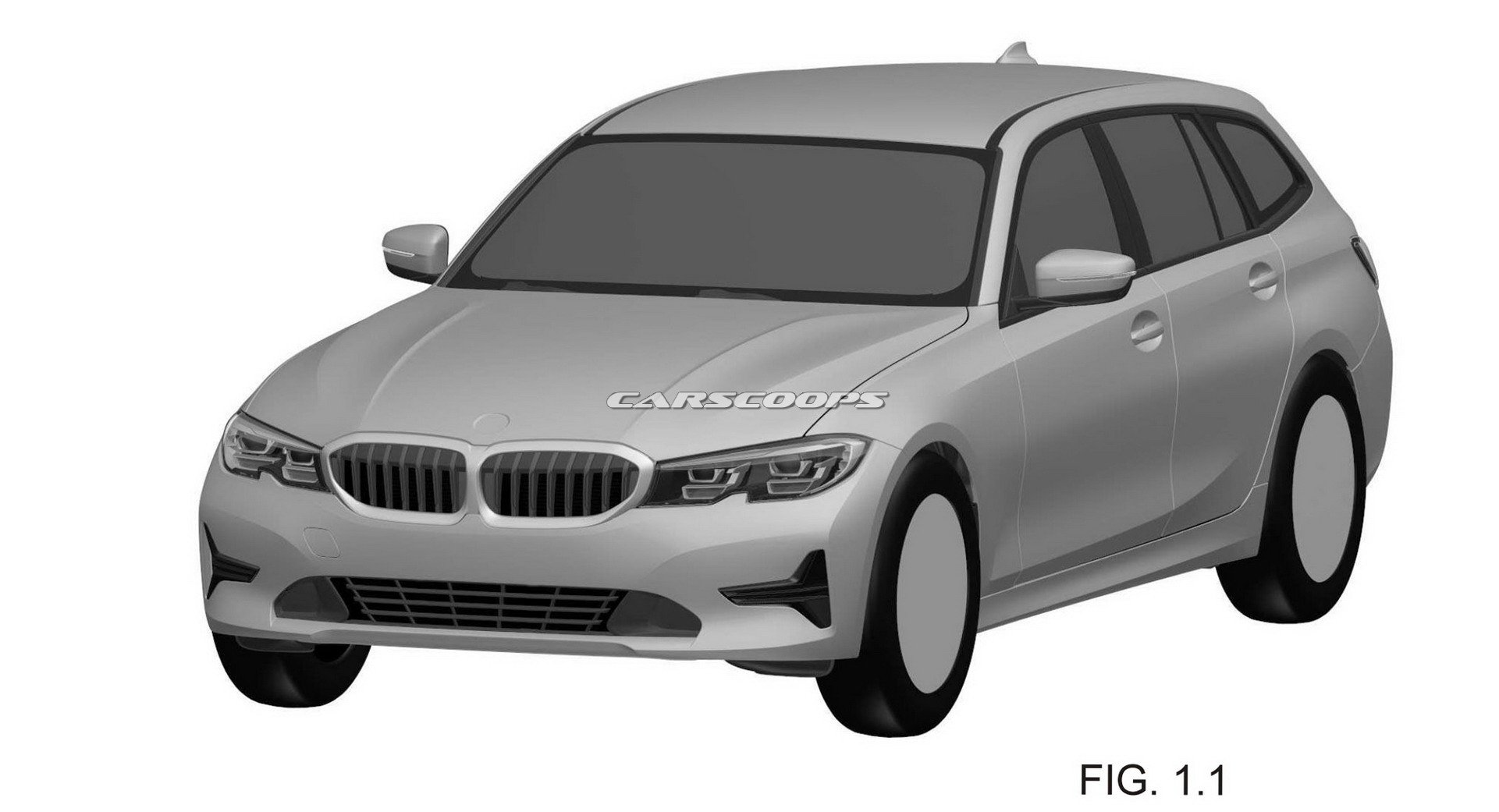 Berita, paten BMW 3-Series Touring 2019 depan: Paten BMW 3-Series Touring 2019 Bocor Ke Publik, Cakep?