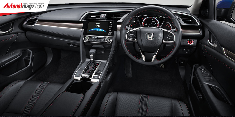 Berita, Interior Honda Civic Turbo Facelift: Honda Civic Turbo Facelift Rilis di Thailand, Dapat Honda Sensing suite