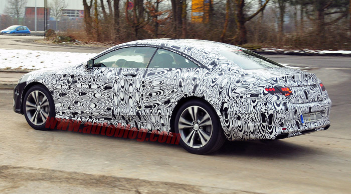 , Mercedes S-Class Coupe Spyshot Samping: Mercedes S-Class Coupe Spyshot Samping