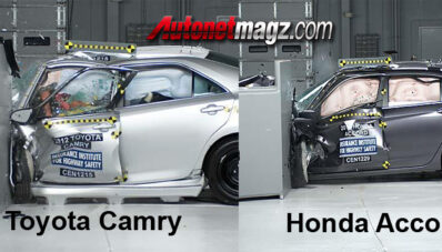 Hasil Test Tabrak IIHS : Toyota Camry terendah, Honda Accord Terbaik Hasil Test Tabrak IIHS : Toyota Camry terendah, Honda Accord Terbaik