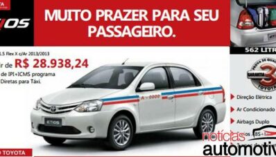 Tidak Laku, Toyota Etios Dijadikan Taksi di Brazil Tidak Laku, Toyota Etios Dijadikan Taksi di Brazil