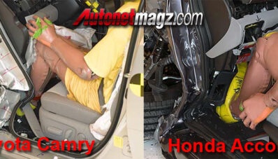 Hasil Test Tabrak IIHS : Toyota Camry terendah, Honda Accord Terbaik Hasil Test Tabrak IIHS : Toyota Camry terendah, Honda Accord Terbaik