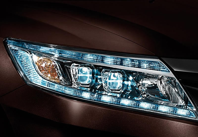 Berita, Lampu depan Honda Crider dengan LED yang canggih: Honda Crider : Untuk Mengisi Segmen Diantara Civic & Accord