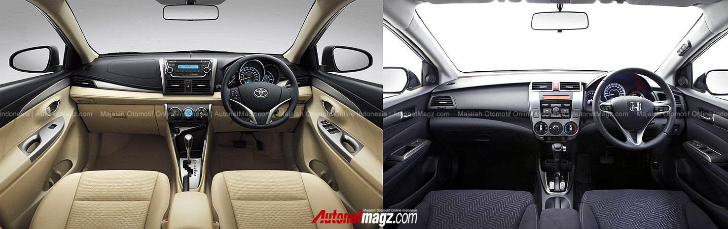  Interior  Toyota New Vios  vs Honda City 2013 AutonetMagz 