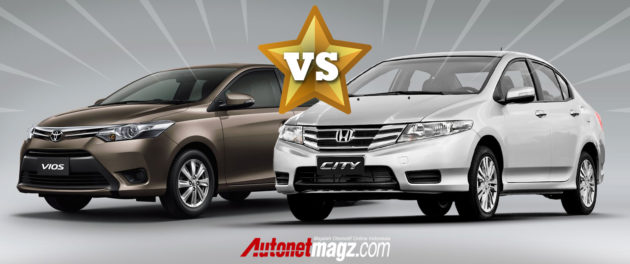 Komparasi Toyota New Vios vs Honda City 2013 oleh AutonetMagz.com
