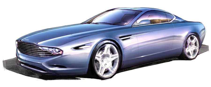 Aston Martin, Aston Martin Zagato Centennial sketch: Aston Martin Zagato Centennial Coupe Cabriolet