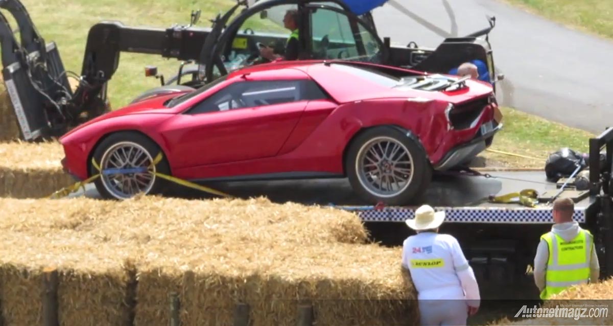 International, Kecelakaan mobil Italdesign Giugiaro Parcour: Mobil Konsep Italdesign Giugiaro Parcour Mengalami Kecelakaan Pada GoodWood Festival
