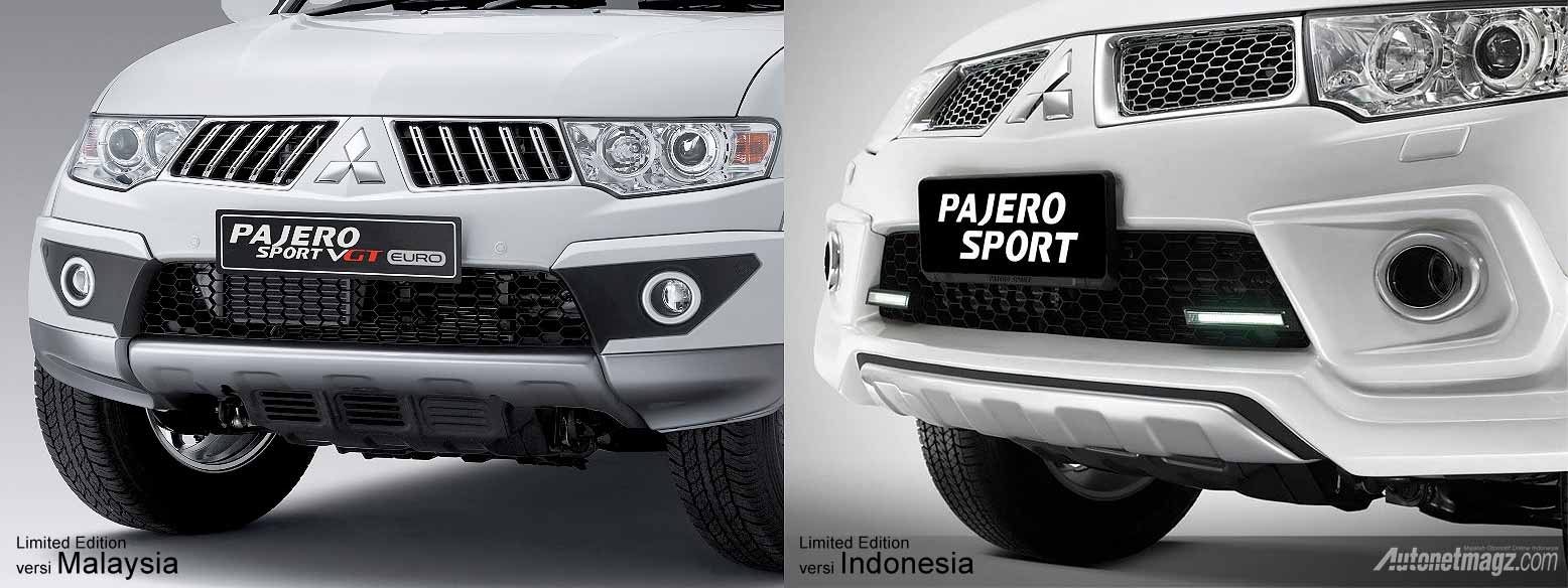 International, Mitsubishi Pajero Sport Limited Edition versi Indonesia vs Malaysia: Malaysia Luncurkan Mitsubishi Pajero Sport VGT Euro Edition