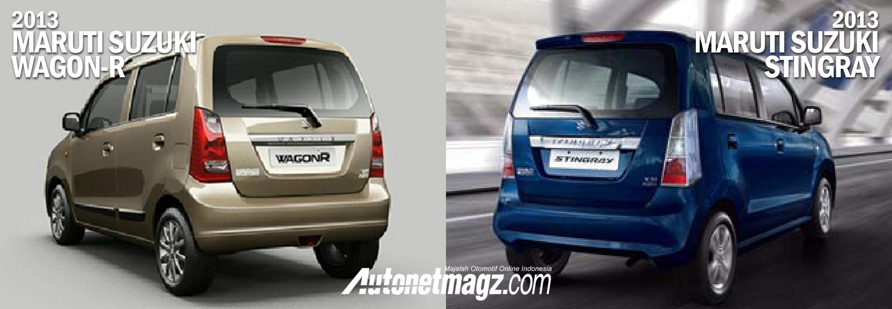 International, Perbandingan Suzuki Wagon-R & Suzuki Stingray 2013 bagian belakang: Suzuki Stingray India Ternyata Sama Dengan Wagon R India