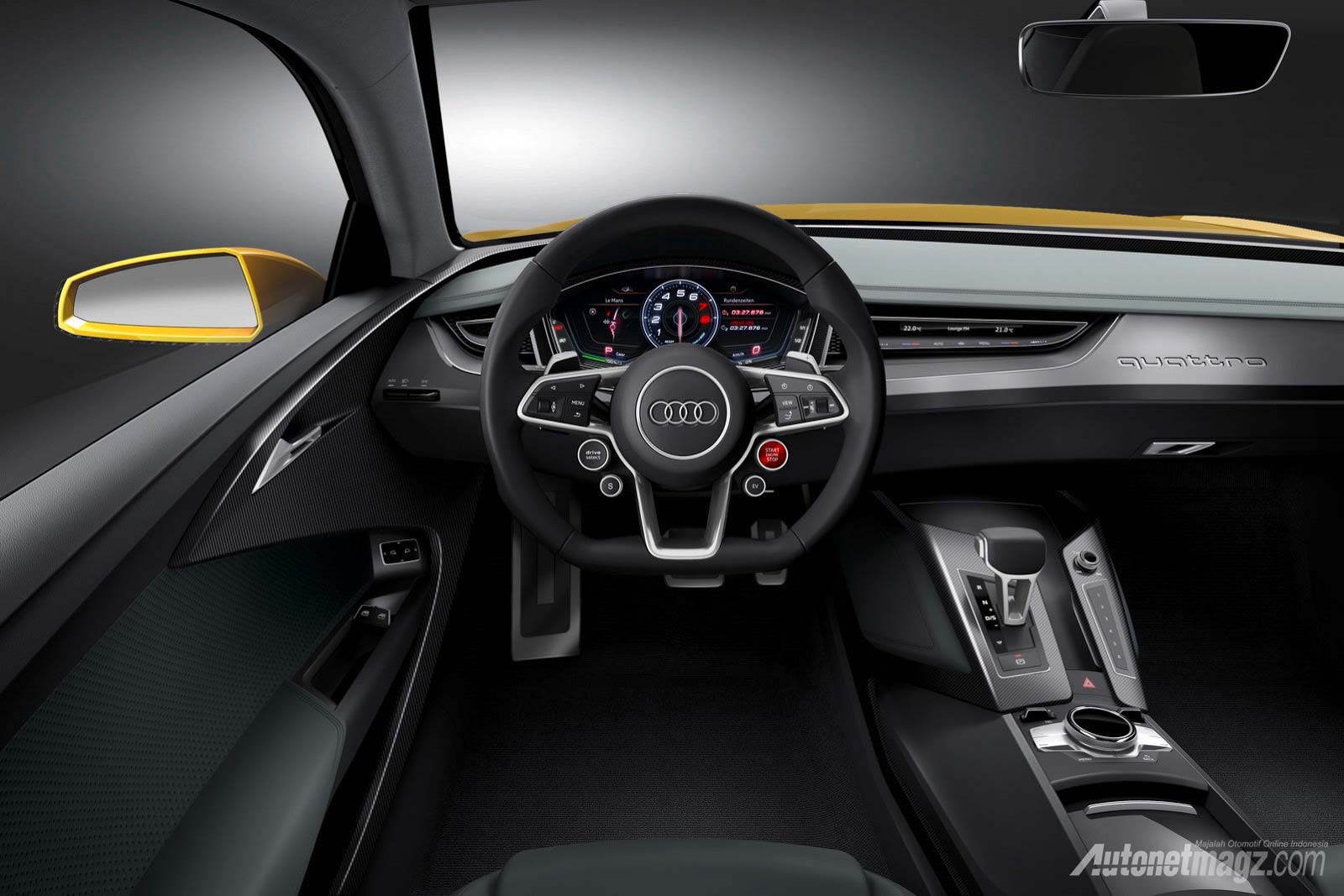 Audi, Interior New Audi Sport Quattro Concept: Audi Quattro Akan Terlahir Kembali di Frankfurt Motor Show 2013