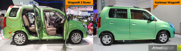 Perbedaan Suzuki Wagon R 3 Rows concept dan Suzuki Karimun Wagon R