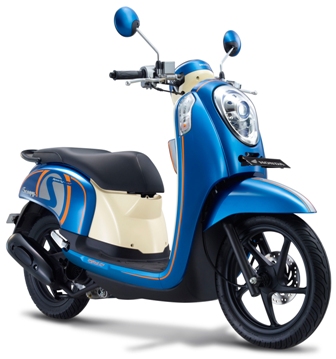 Honda, Scoopy SPORTY Biru: Warna Baru Honda Scoopy Biru : Urban Blue dan Uptown Blue