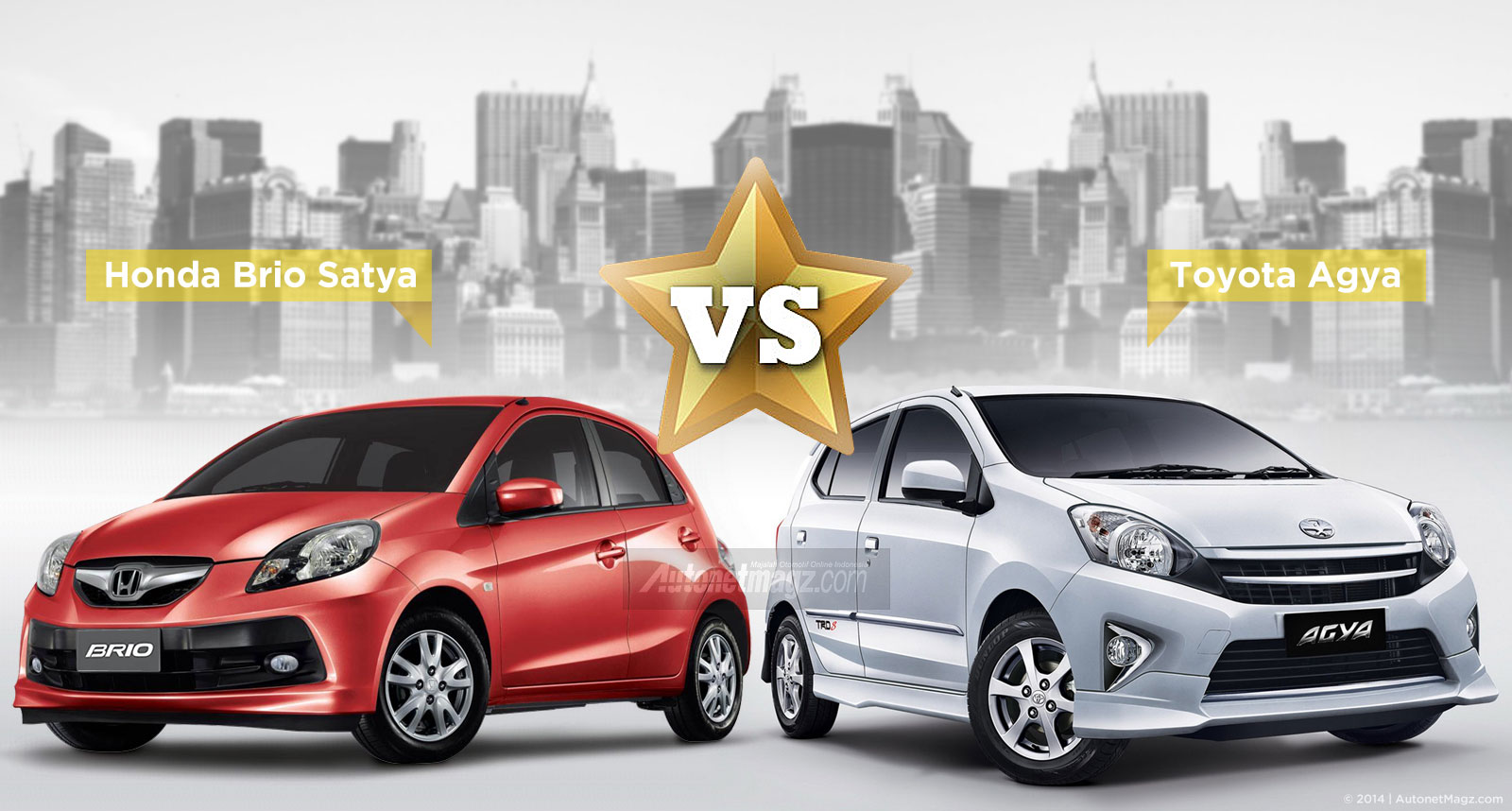 Honda, Perbandingan Honda Brio Satya dengan Toyota Agya: Komparasi Toyota Agya vs Honda Brio Satya