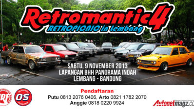 Retromantic 4 : Kopdarnya Maniak Mobil Retro Akan Digelar Awal November Retromantic 4 : Kopdarnya Maniak Mobil Retro Akan Digelar Awal November