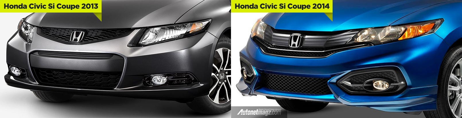 Honda, Perbedaan Honda Civic 2013 dan 2014: Honda Civic Coupe 2014 Depannya Mirip Honda Jazz Baru!
