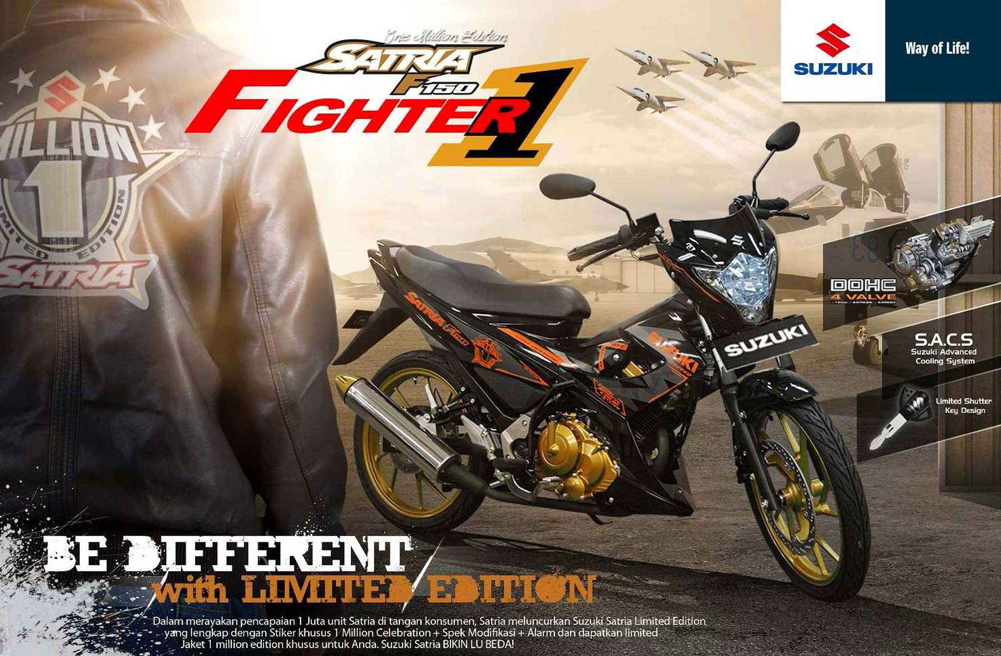 Nasional, Suzuki Satria Fighter 1 special edition 2013: Edisi Khusus Satu Juta Unit Satria F150 Di Indonesia