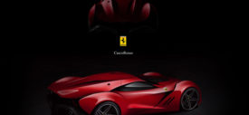 Ferrari CascoRosso belakang