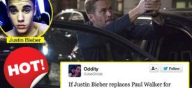 twitter Justin Bieber yang dibalas langsung oleh twitter resmi Paul Walker