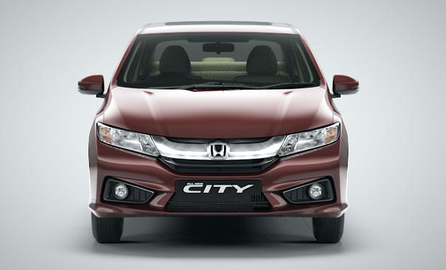 Honda, Honda City 2014 depan: Honda City 2014 Akhirnya Secara Resmi Diluncurkan di India