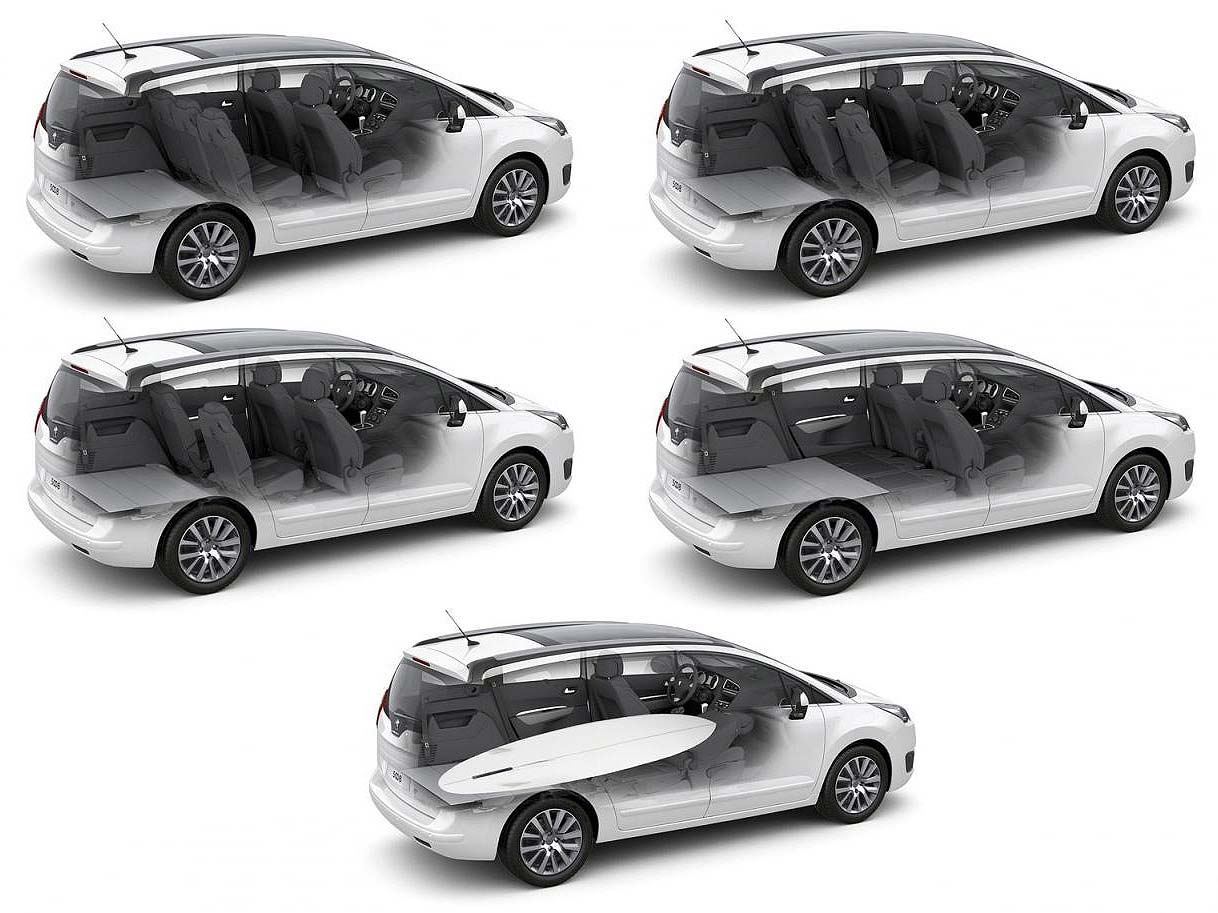 International, Konfigurasi bagasi Peugeot 5008 facelift 2014: Peugeot 5008 Facelift Meluncur di Eropa