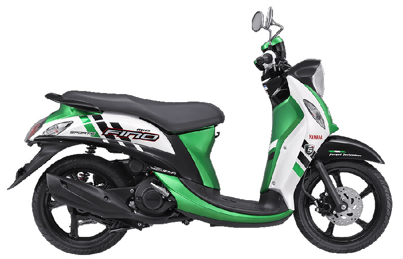 Motor Baru, Yamaha Fino Stylish Green: Yamaha Fino Injeksi Diluncurkan Juga Akhirnya