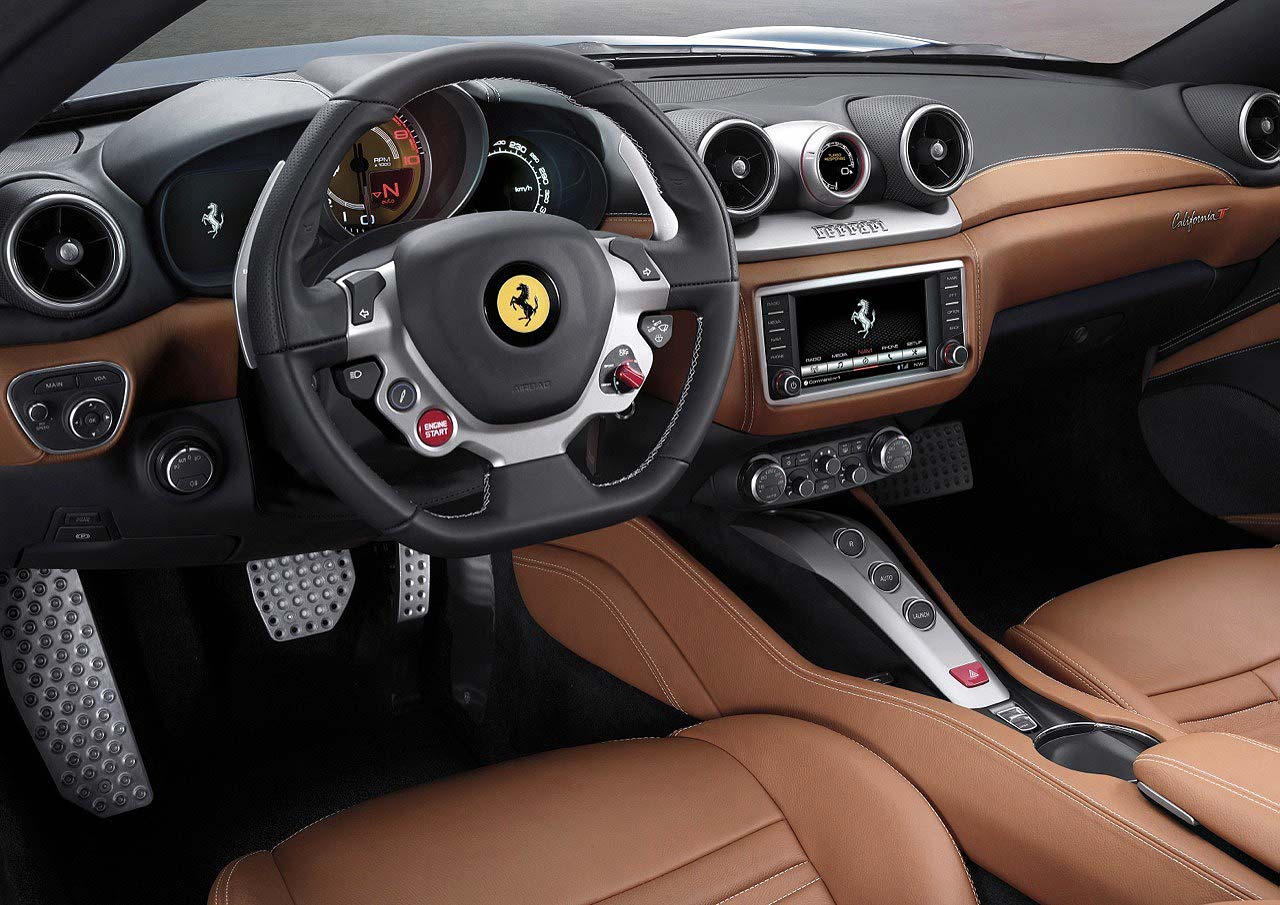 Ferrari, Interior Ferrari California T 2015: 2015 Ferrari California T Facelift Kini Dengan Mesin Baru