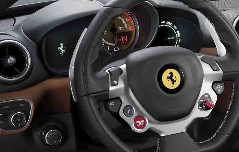 Ferrari, Ferrari California T steering wheel: 2015 Ferrari California T Facelift Kini Dengan Mesin Baru